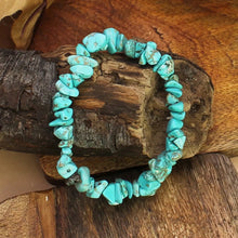 Load image into Gallery viewer, Tumbled Turquoise Stretch Bracelet