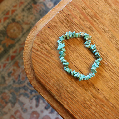 Tumbled Turquoise Stretch Bracelet