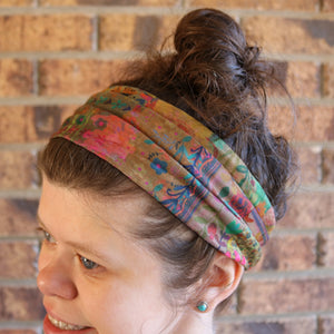 Folk Flowers Half Headband