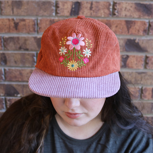 Rusty Folk Flowers Hat