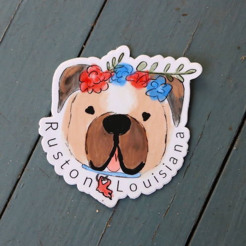 'Ruston LA Bulldog' Sticker