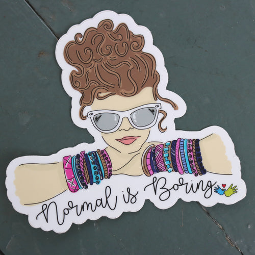 'Normal Is Boring' Sticker